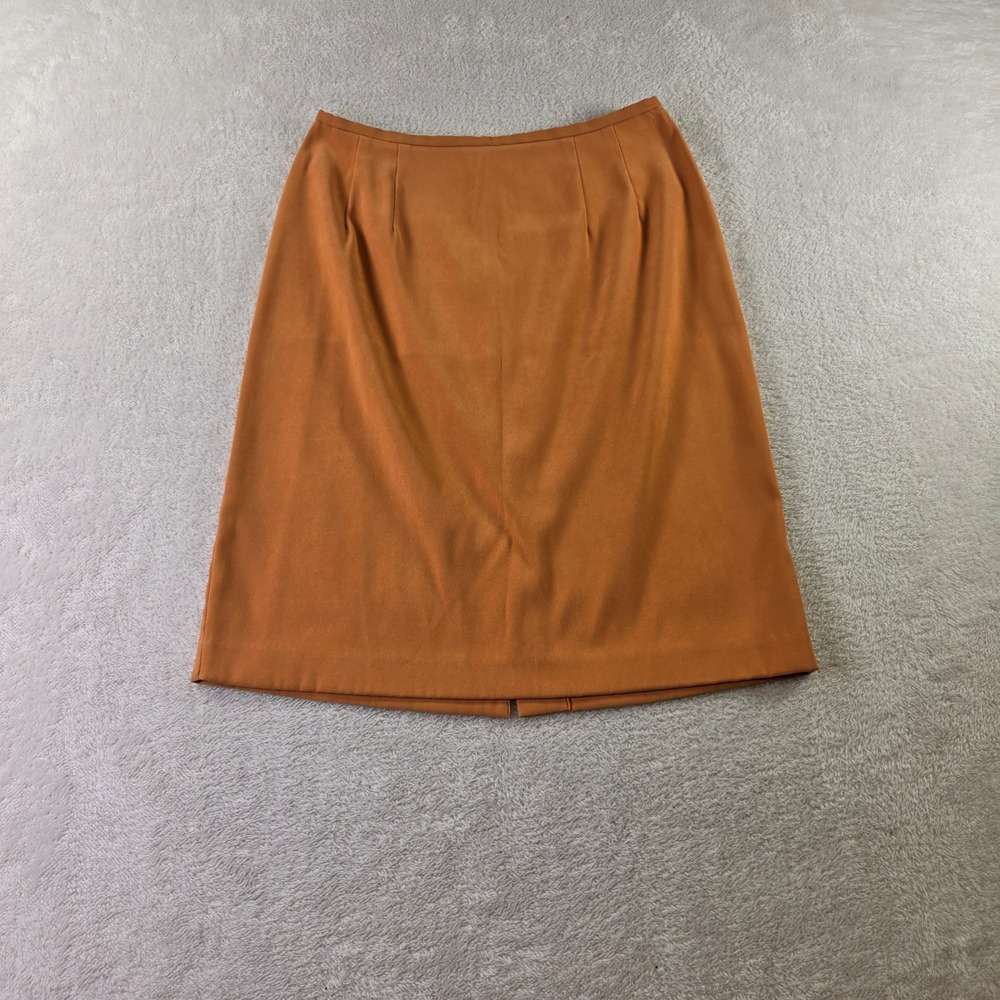 Tower Hill Collection Burnt Orange Pencil Skirt Size 10 Office Professional Vent